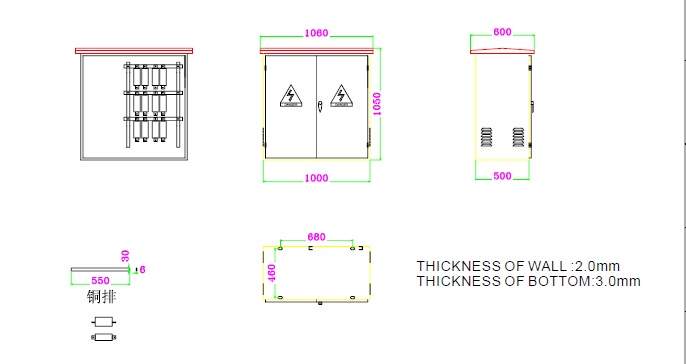 Pole Mounted Sheet Metal Fuse Box